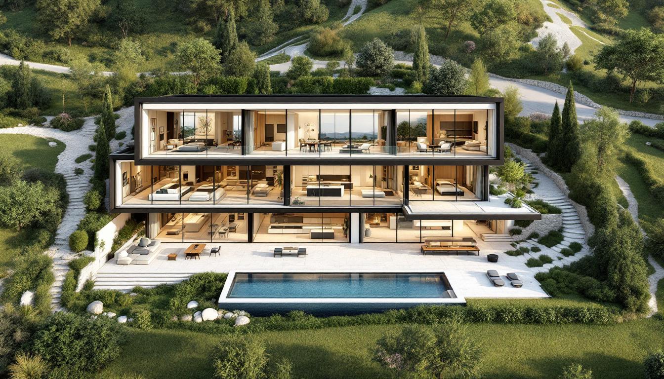 découvrez notre plan d'architecture d'une villa, alliant design moderne et confort. explorez les espaces optimisés et les matériaux de qualité pour créer votre oasis privée. idéal pour inspirer votre projet de construction.